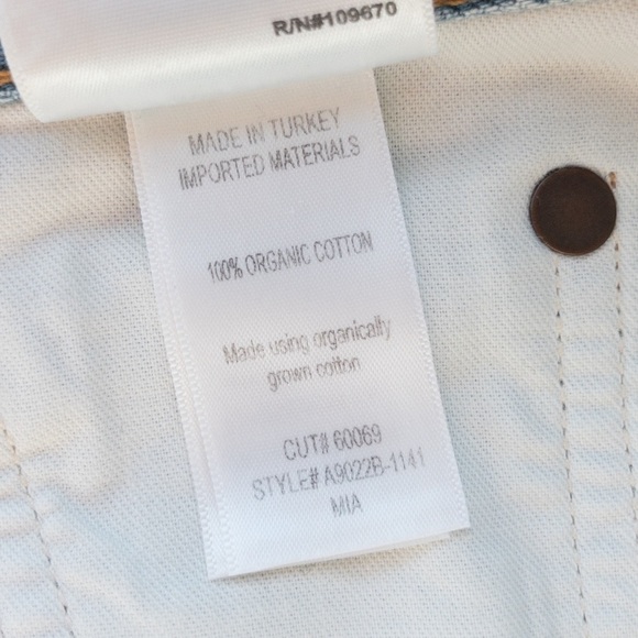 Agolde Mia Straight Leg Light Wash Jeans - Picture 11 of 12